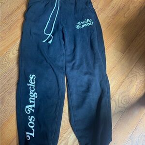 Pacsun Pacific Sunwear Black Joggers with White Accents